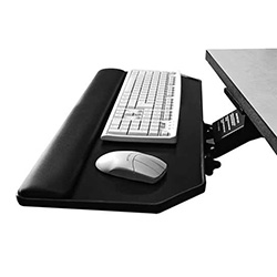 Ergonomic keyboard tray example